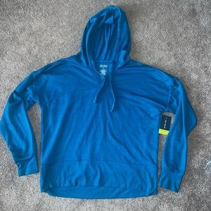 Blue workout hoodie
